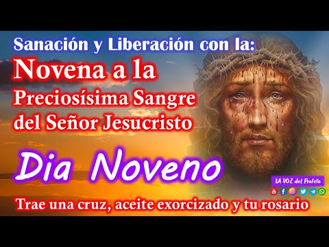 DIA NOVENO NOVENA A LA SANGRE DE CRISTO - Tercer Novena sanacion y liberacion sangre de Cristo
