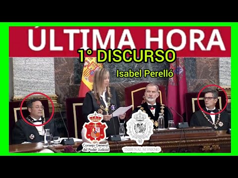 #ÚLTIMAHORA - 1° DISCURSO DE ISABEL PERELLÓ - PRET DEL SUPREMO Y CGPJ