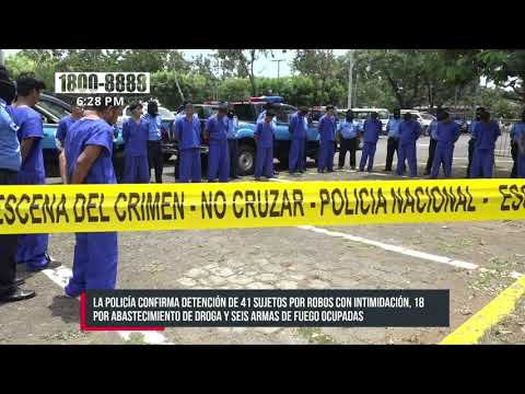 41 autores de robo con intimidación detenidos en Managua - Nicaragua