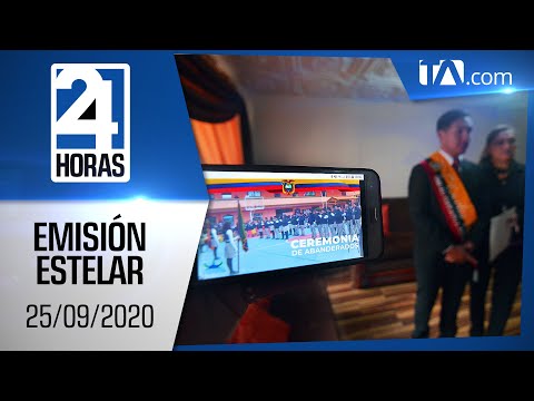 Noticias Ecuador: Noticiero 24 Horas, 25/09/2020 (Emisión Estelar)