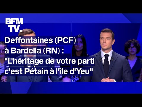 L. Deffontaines (PCF) à J. Bardella (RN): L'héritage de votre parti, c'est Pétain à l'île d'Yeu