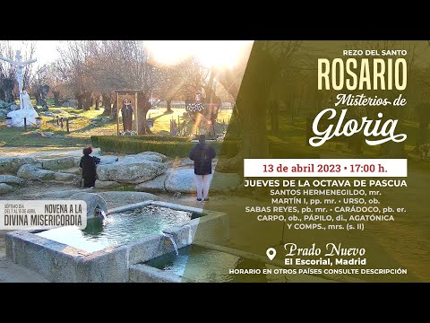 SANTO ROSARIO de hoy Jueves (Misterios Gloriosos) en DIRECTO desde PRADO NUEVO a las 17:00 h.