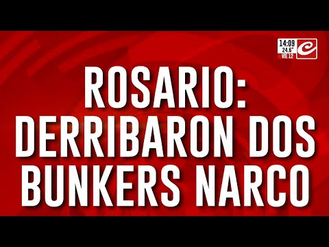 Derribaron dos bunkers narco en Rosario
