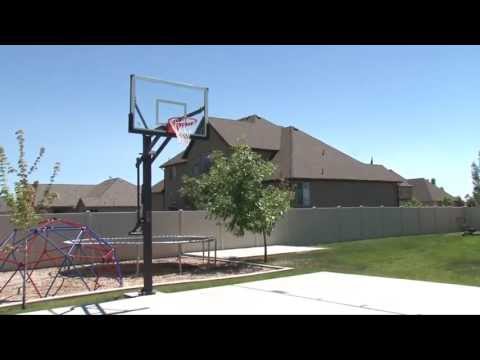 Mammoth 60 In. Glass Outdoor Basketball Hoop