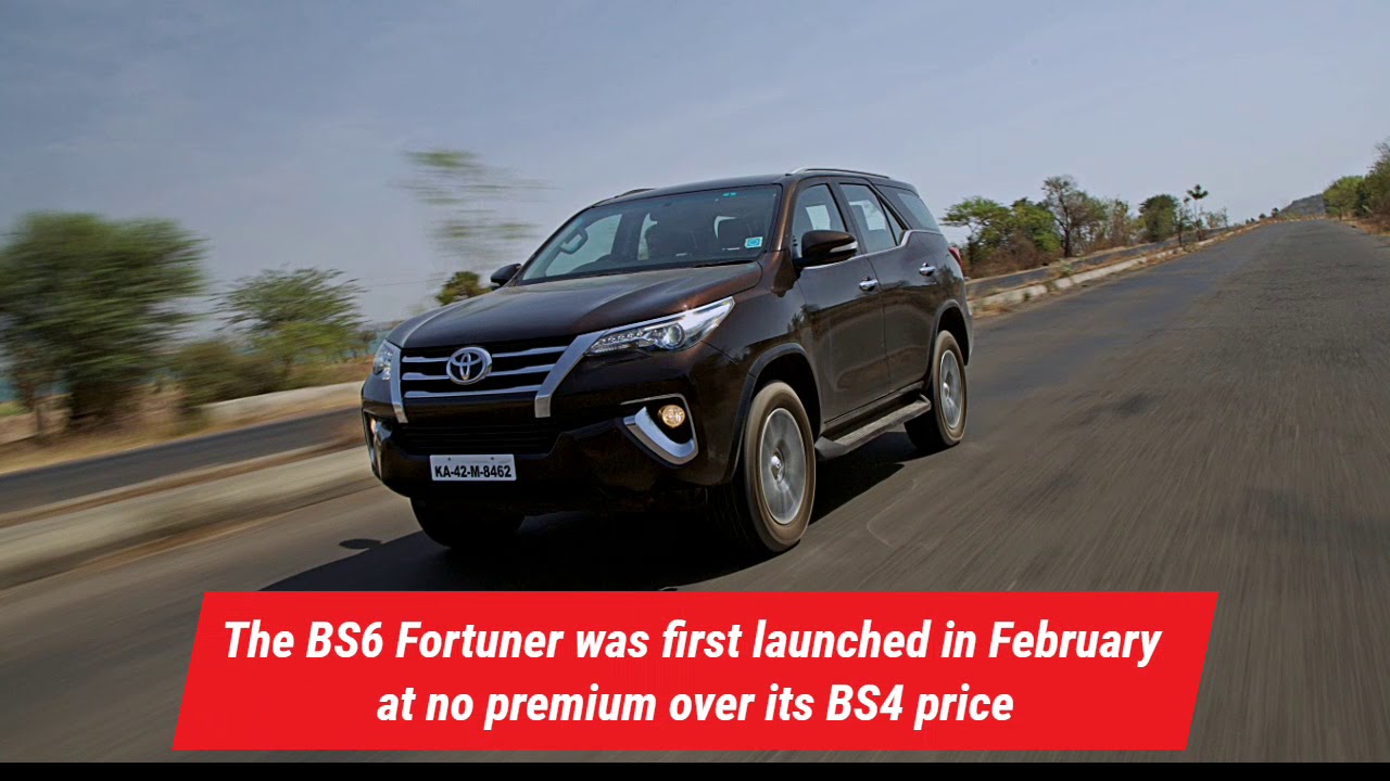QuickNews Toyota Fortuner BS6 Prices Hiked