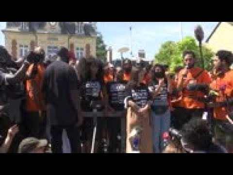 Rally for Black man killed in French police custody