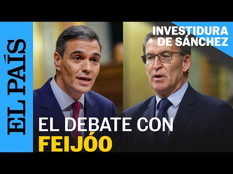 INVESTIDURA: El rifirrafe entre Feijóo (PP) y Sánchez (PSOE) durante el debate | EL PAÍS