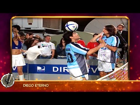 Un fútbol tenis inolvidable en el que Diego Maradonda dejó en calzoncillos a Marcelo Tinelli