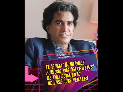 El 'Puma' Rodríguez furioso por 'fake news' de fallecimiento de José Luis Perales