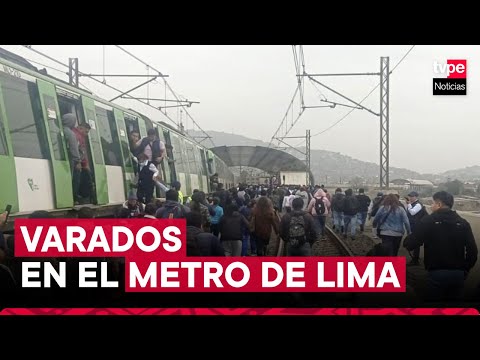 Metro de Lima: pasajeros quedan varados tras suspensión del servicio