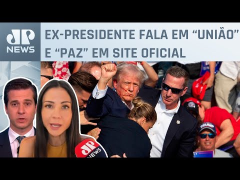 Campanha de Trump usa foto de atentado para doações; Amanda Klein e Cristiano Beraldo comentam