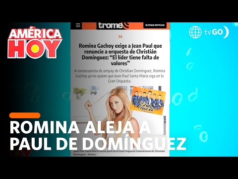 América Hoy: Romina Gachoy aleja a Jean Paul de orquesta de Christian Domínguez (HOY)