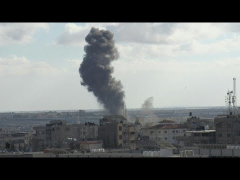 Gaza: de la fumée s'échappe après des frappes israéliennes | AFP Images