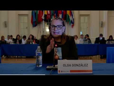 Conmovedor testimonio de la Señora Olga Gonzalez en OEA narra el asesinato de su esposo en Venezuela