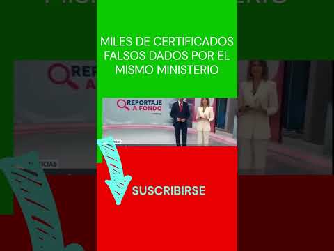 #MILES DE #CERTIFICADOS #FALSOS EMITIDOS POR EL MISMO #MINISTERIO EN #CHILE #shorts #short