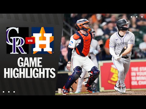 Rockies vs. Astros Game Highlights (8/26/25) | MLB Highlights
