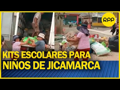 Perú da la mano: Donan kits escolares para colegio Antenor Orrego de Jicamarca