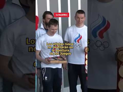 Atletas RUSOS NO DESFILARÁN en la apertura de los JUEGOS OLÍMPICOS #shorts