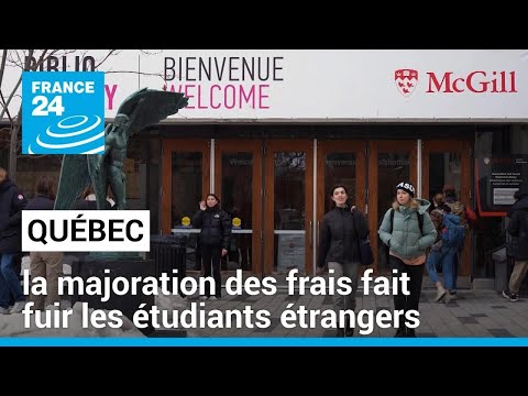 Québec : la majoration des frais fait fuir les étudiants non-Québécois • FRANCE 24
