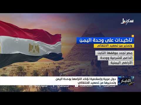 دول عربية وإسلامية تؤكد التزامها بوحدة اليمن وتحذر من تصعيد الانتقالي