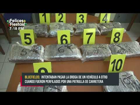 Bluefields, Policía Nacional da fuerte golpe al narcotráfico - Nicaragua