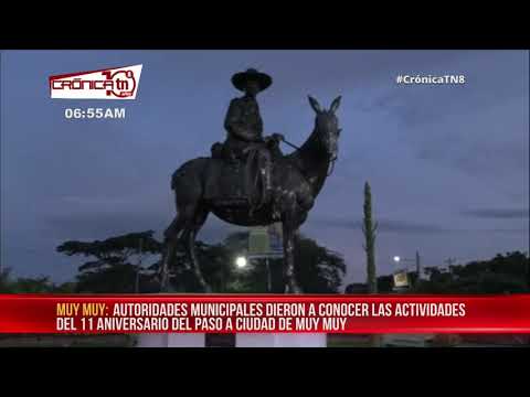 Muy Muy celebrará el 11 aniversario de haber sido elevada a ciudad - Nicaragua