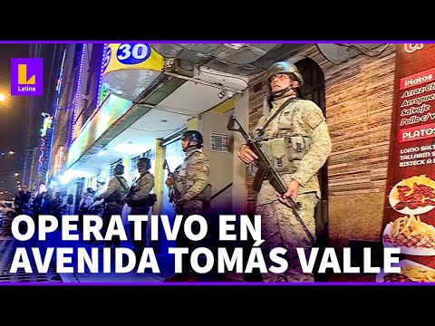 Policías y militares llegan a la avenida Tomás Valle