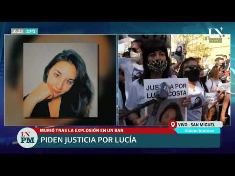 Movilización para pedir justicia por Lucía: la joven murió en una explosión en un bar de San Miguel