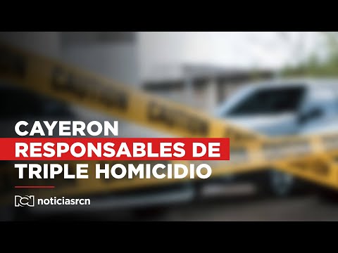 Cayeron presuntos responsables de triple homicidio en Ciudad Bolívar