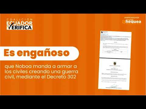 #FactChecking: ¿Es cierto que se autorizó a los civiles a armarse? | Ecuador Verifica | Vistazo