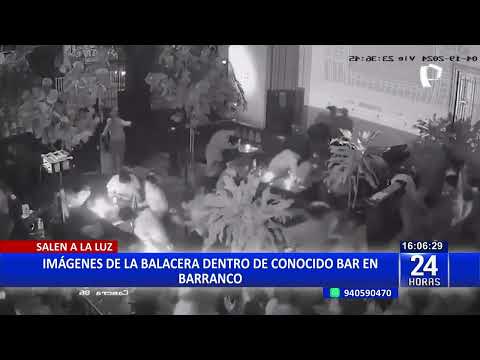 Salen a la luz imágenes de balacera dentro de conocido bar en Barranco
