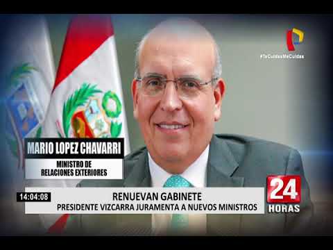 Presidente Vizcarra tomó juramento al nuevo Gabinete Ministerial de Pedro Cateriano
