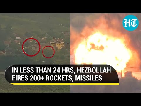In Less Than 24 Hours, Hezbollah Fires 200 Rockets In Biggest Attack Yet; North Israel On Fire