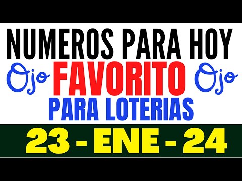 SUPER PALÉ Y TRIPLETA HOY MARTES 23 DE ENERO 2024| NÚMEROS QUE MÁS SALEN EN LAS LOTERÍAS HOY MARTES