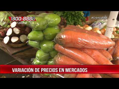 MIFIC detalló la variación de precios de productos en mercados de Nicaragua