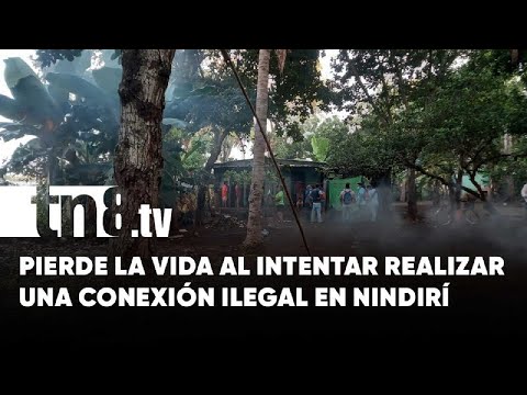 Fuerte descarga apaga la vida de un hombre en Nindirí - Nicaragua