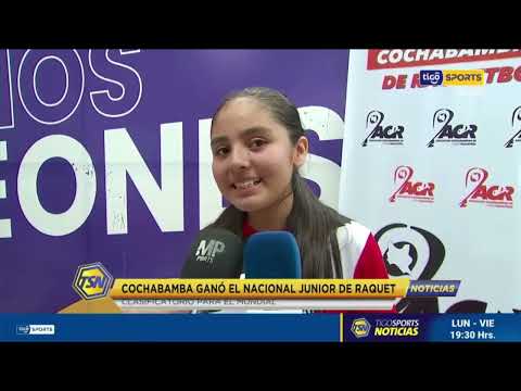 Cochabamba ganó el nacional Junior de Raquet. Clasificatorio para el Mundial.