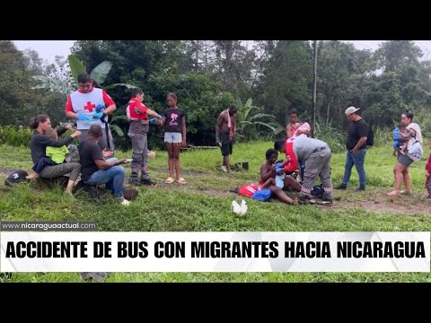 Bus con migrantes que se dirigía a Nicaragua se va a acantilado en Los Chiles, Alajuela, Costa Rica