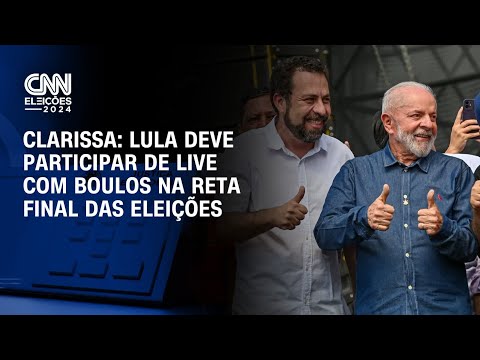 Clarissa: Lula deve participar de live com Boulos na reta final das eleições | BASTIDORES CNN