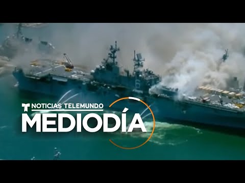 Investigan explosión en un buque de la marina estadounidense que dejó a 17 marinos y 4 civiles herid