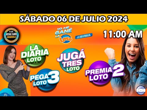 Sorteo 11 AM Resultado Loto Honduras, La Diaria, Pega 3, Premia 2, SÁBADO 06 de julio 2024