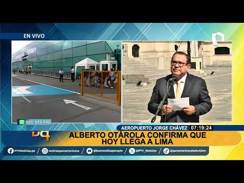 Alberto Otárola confirma que llegará hoy a Lima tras pedido de Dina Boluarte
