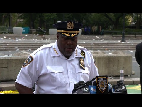 NYPD holds news conference on chaos in Union Square