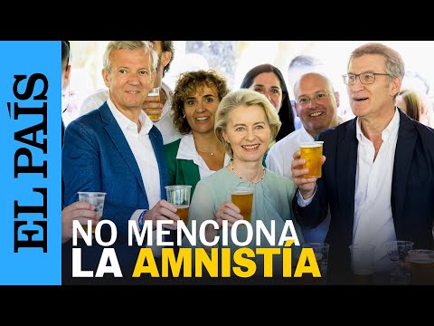 ELECCIONES | Ursula Von der Leyen de romería con Feijóo en A Coruña, pero sin mencionar la amnistía