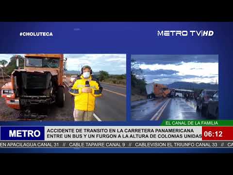 #ULTIMAHORA ACCIDENTE DE TRANSITO EN LA CARRETERA PANAMERICANA ENTRE UN BUS Y UN FURGON