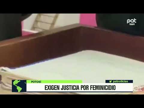 En Potosí la familia de la víctima pide justicia por feminicidio