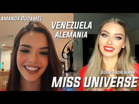 Miss Universe 2022 - Amanda Dudamel Miss Venezuela and Miss Germany Soraya Kohlmann