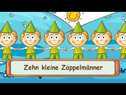 🌼 Zehn kleine Zappelmänner  - Fingerspiellieder zum Mitsingen || Kinderlieder