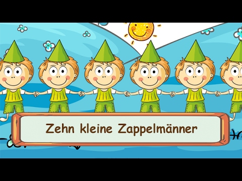 🌼 Zehn kleine Zappelmänner - Fingerspiellieder zum Mitsingen || Kinderlieder