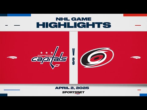 NHL Highlights | Capitals vs. Hurricanes - April 2, 2025